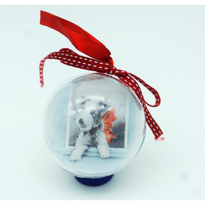 Boule de Noel Fox au nœud