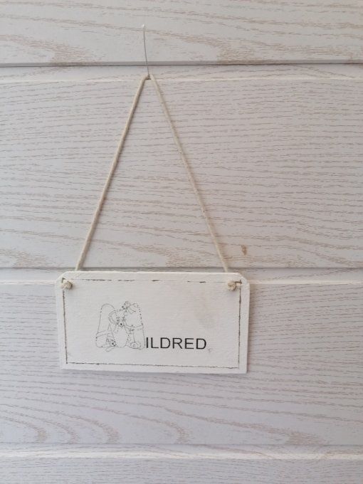 Plaque bois PERSONNALISE à votre NOM  , fox terrier 